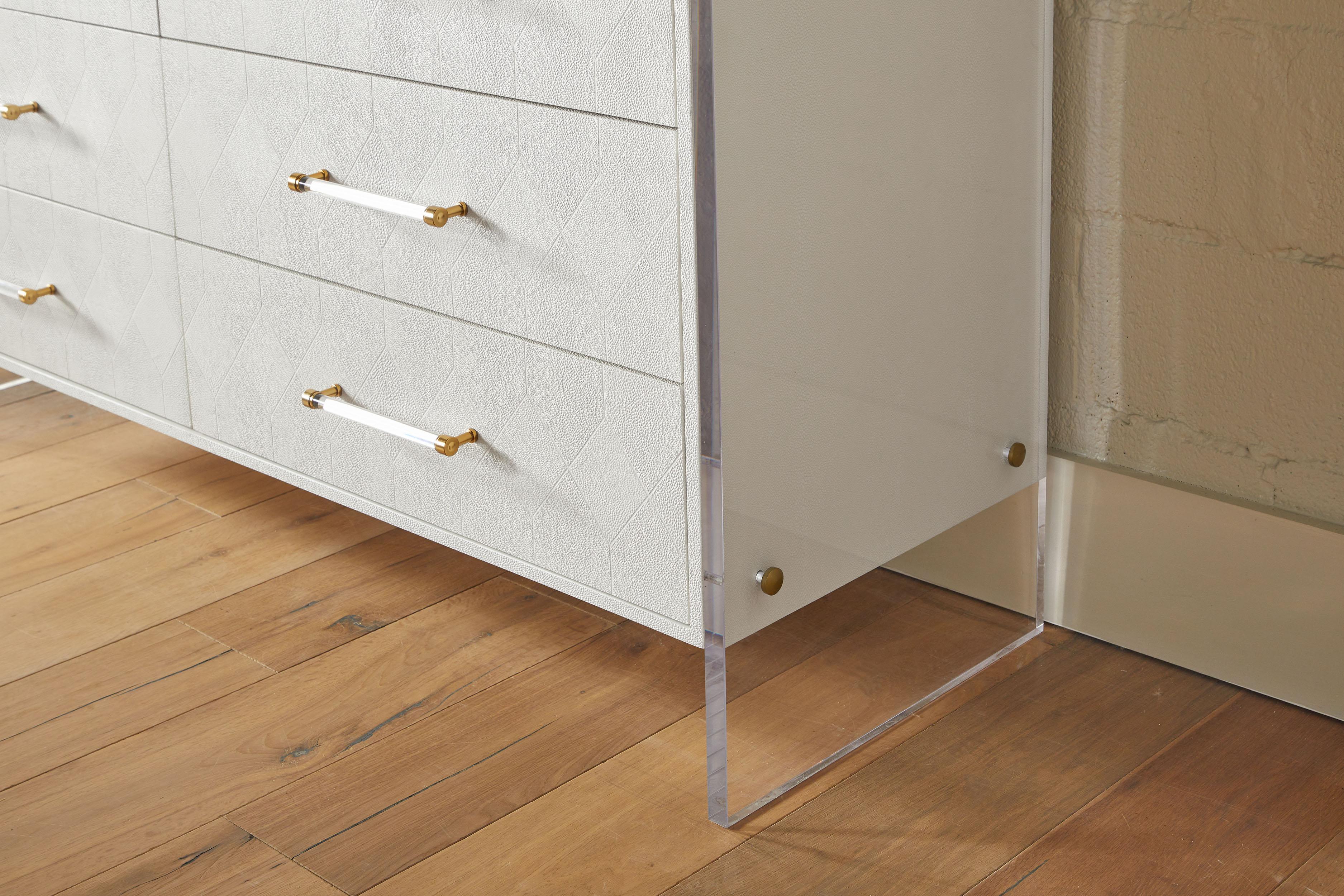Sonia Shagreen 6-Drawer Double Dresser | Essentials For Living